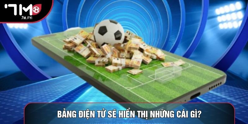 Bảng điện tử sẽ hiển thị những cái gì?